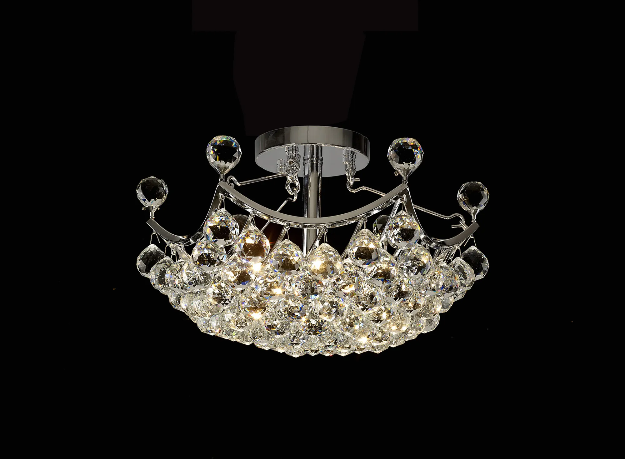 Cesto Crystal Ceiling Lights Diyas Flush Crystal Fittings Cesto Crystal Ceiling Lights Diyas Flush Crystal Fittings